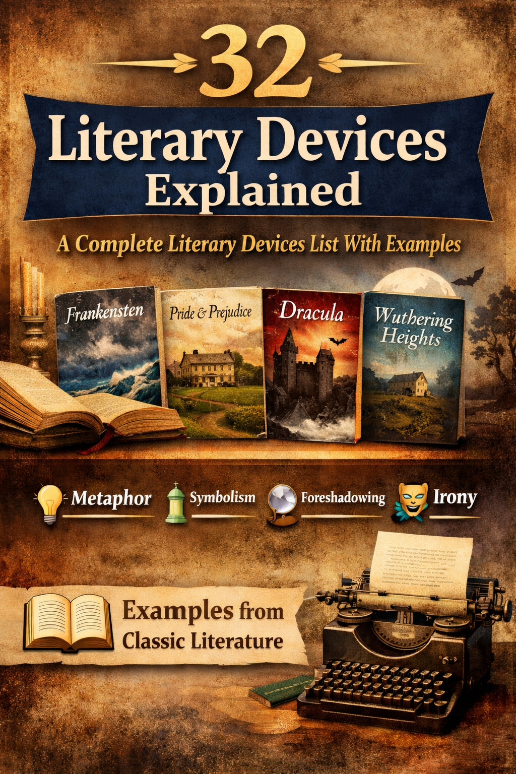 32 Literary Devices With Examples From Classic Literature - Rapid Reads ...