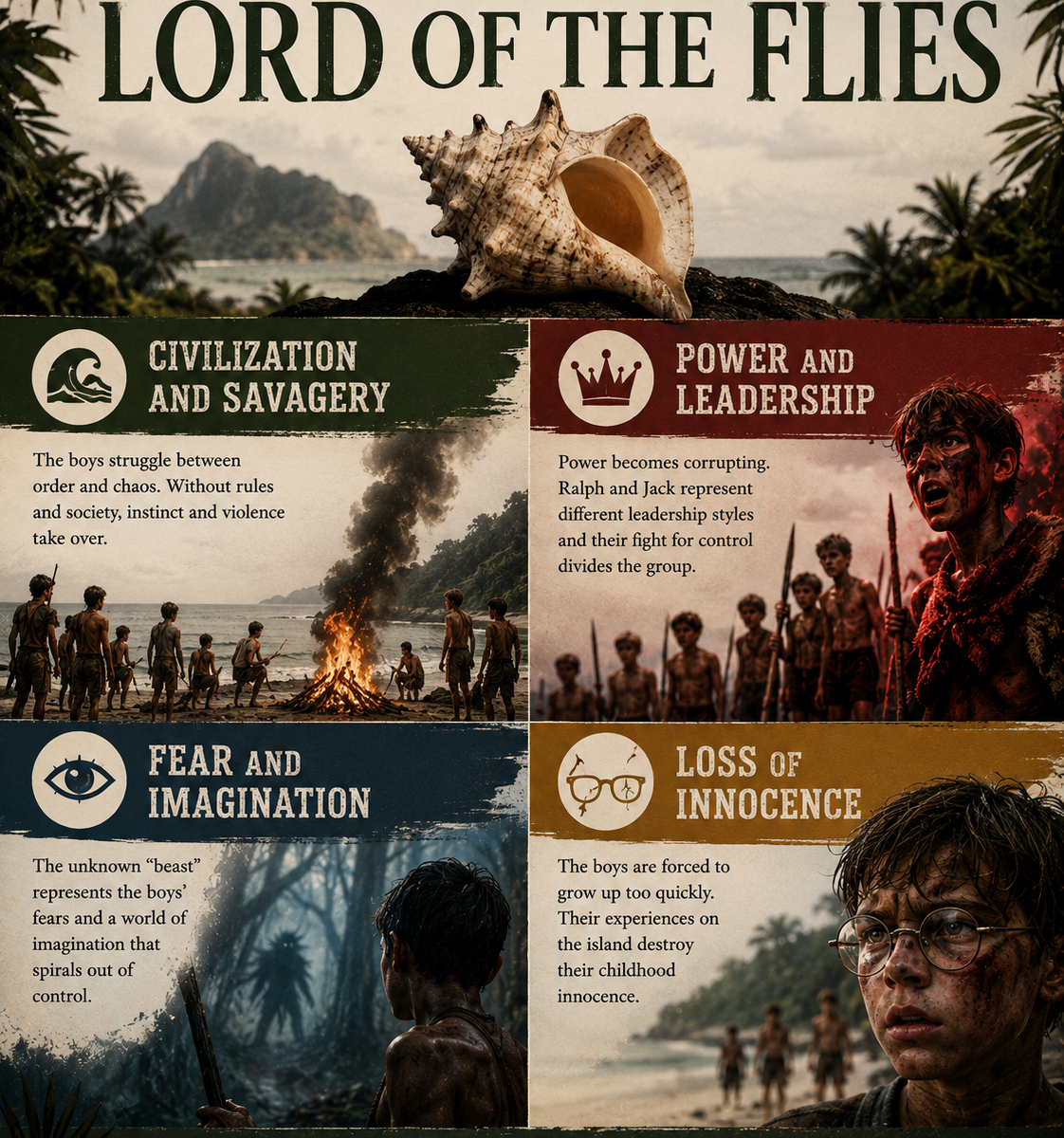 themes in Lord of the Flies