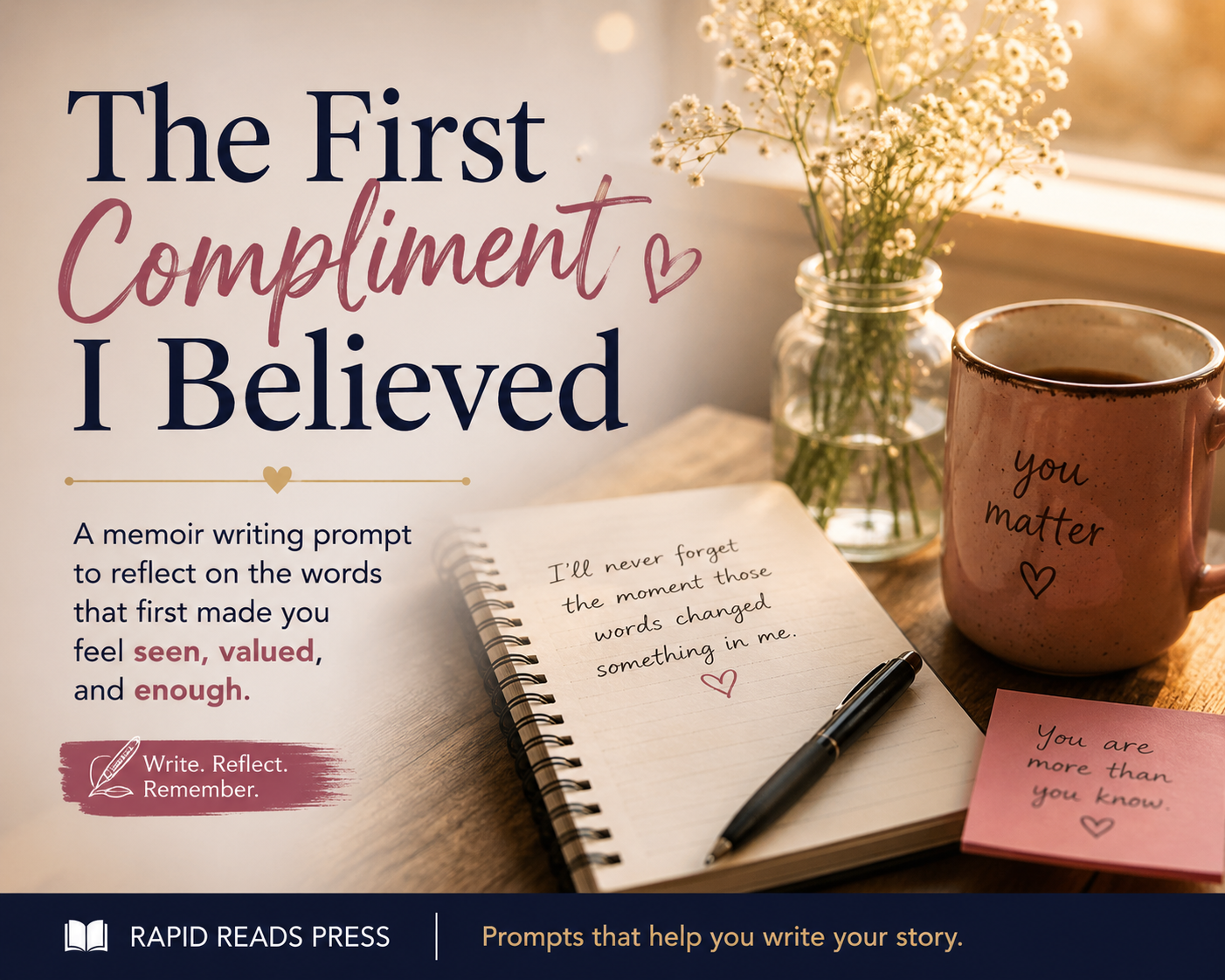 flash memoir prompt first time given compliment actually believed