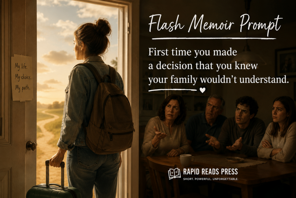 flash memoir prompt decision