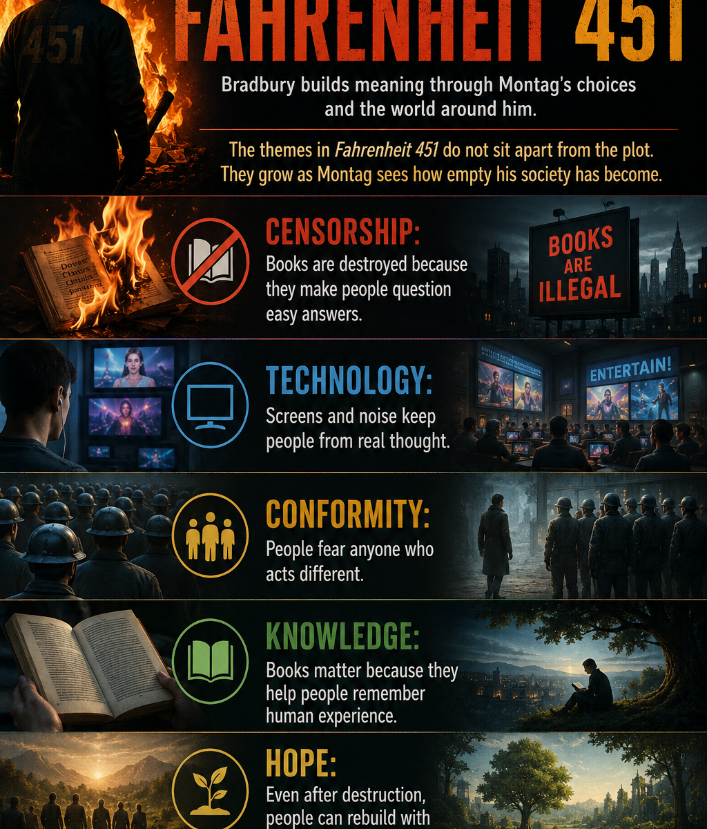 Fahrenheit 451 themes