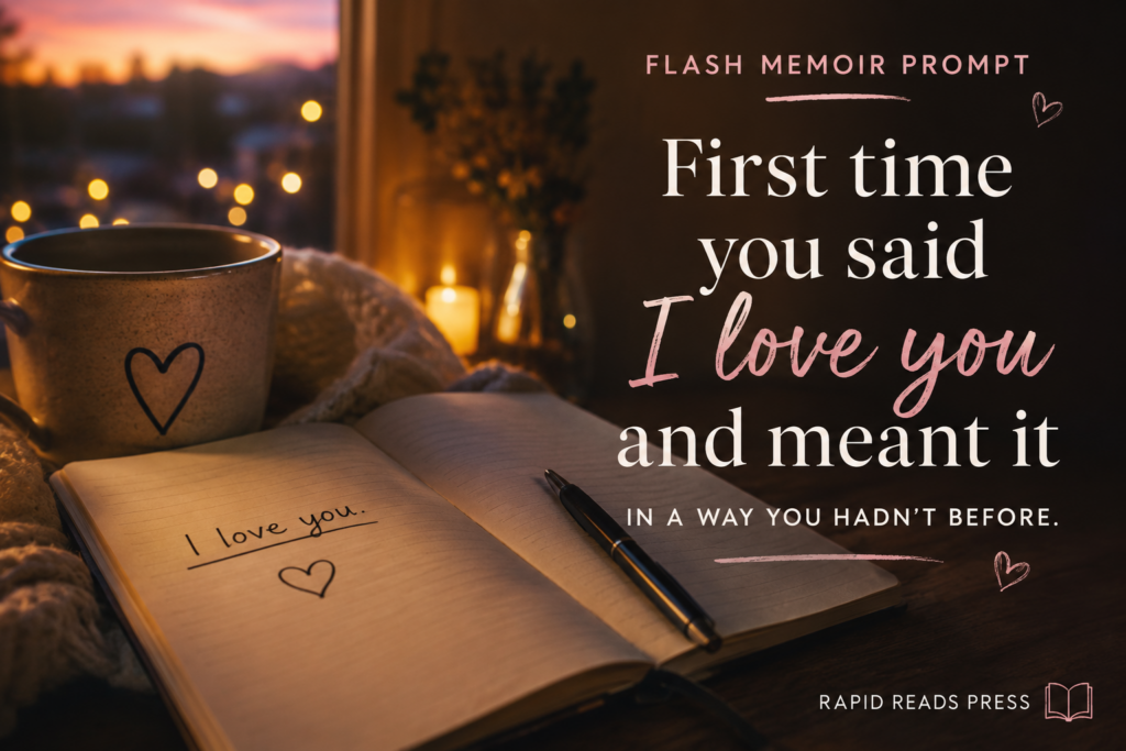 Flash Memoir Prompt Love