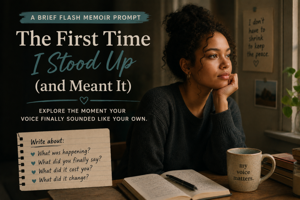 Flash Memoir Prompt First time