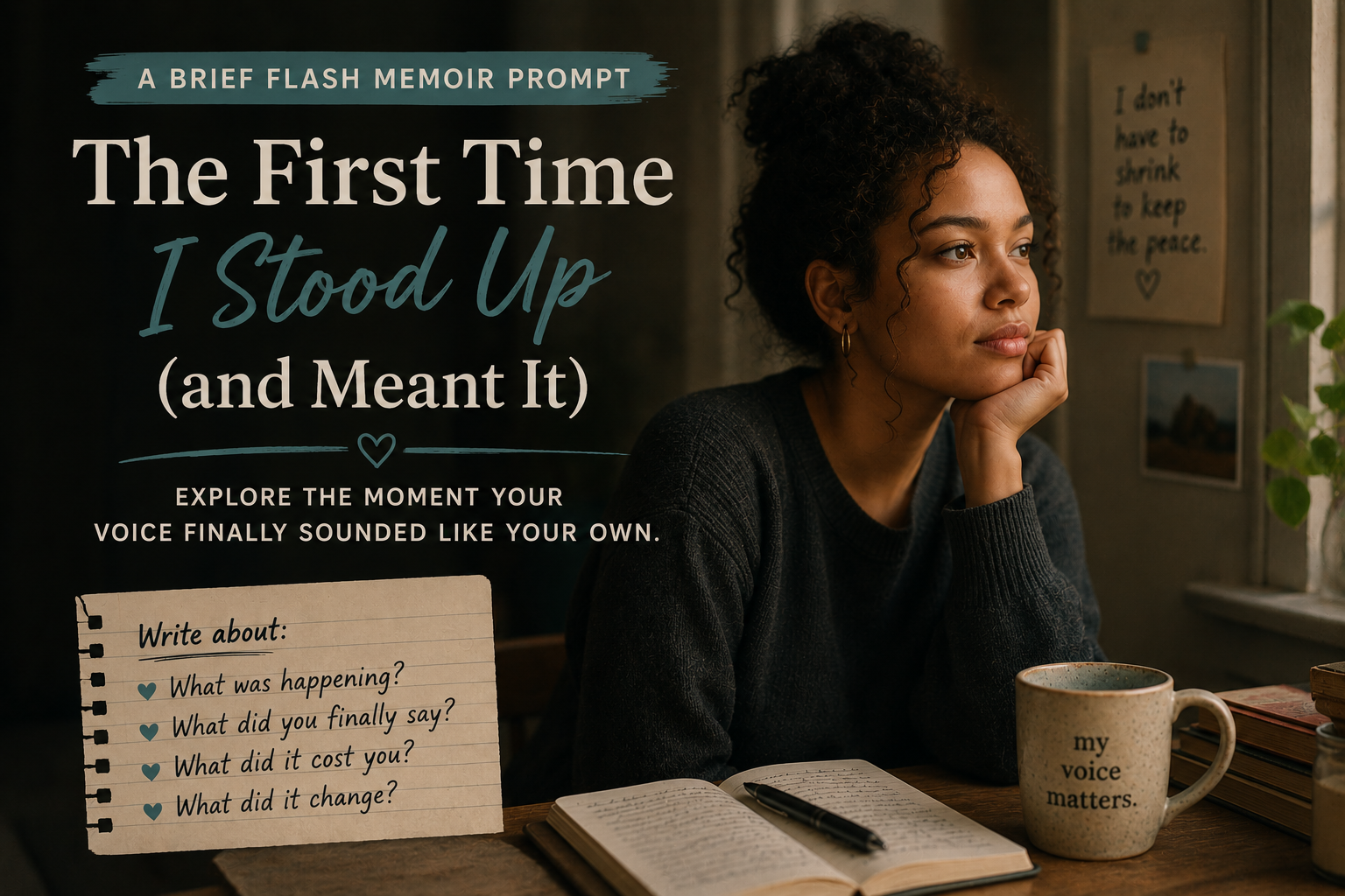 Flash Memoir Prompt First time