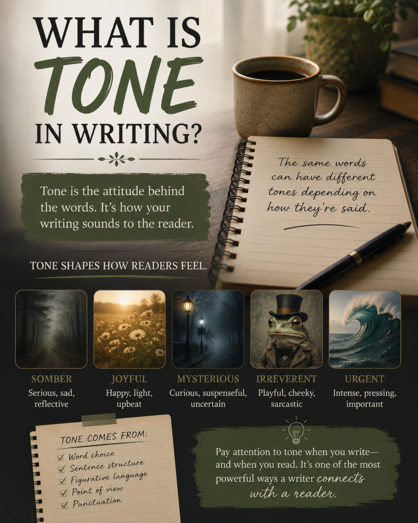 What is tone in writing