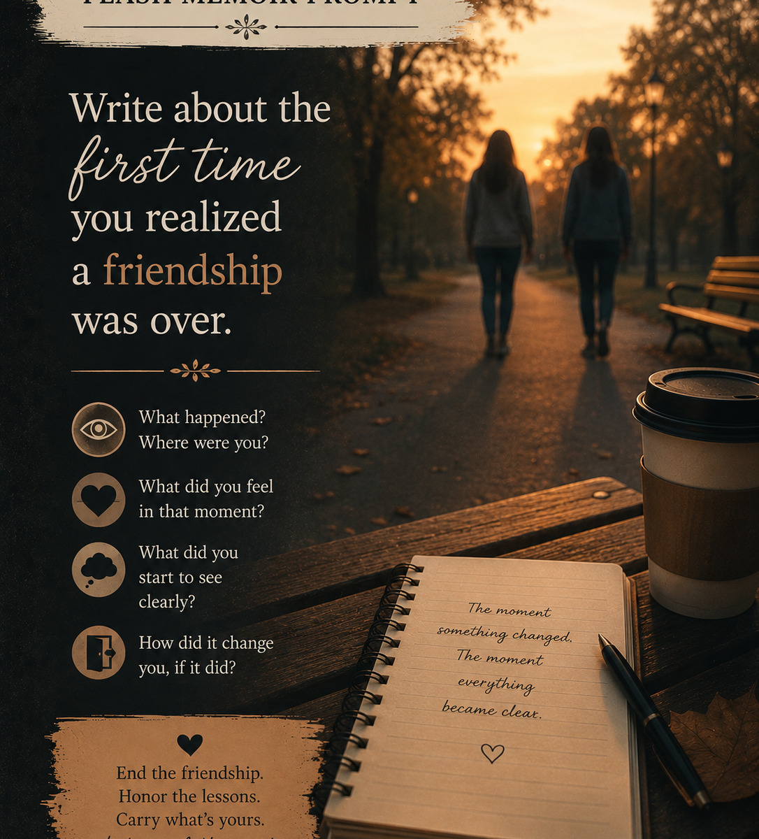 flash memoir prompt friendship