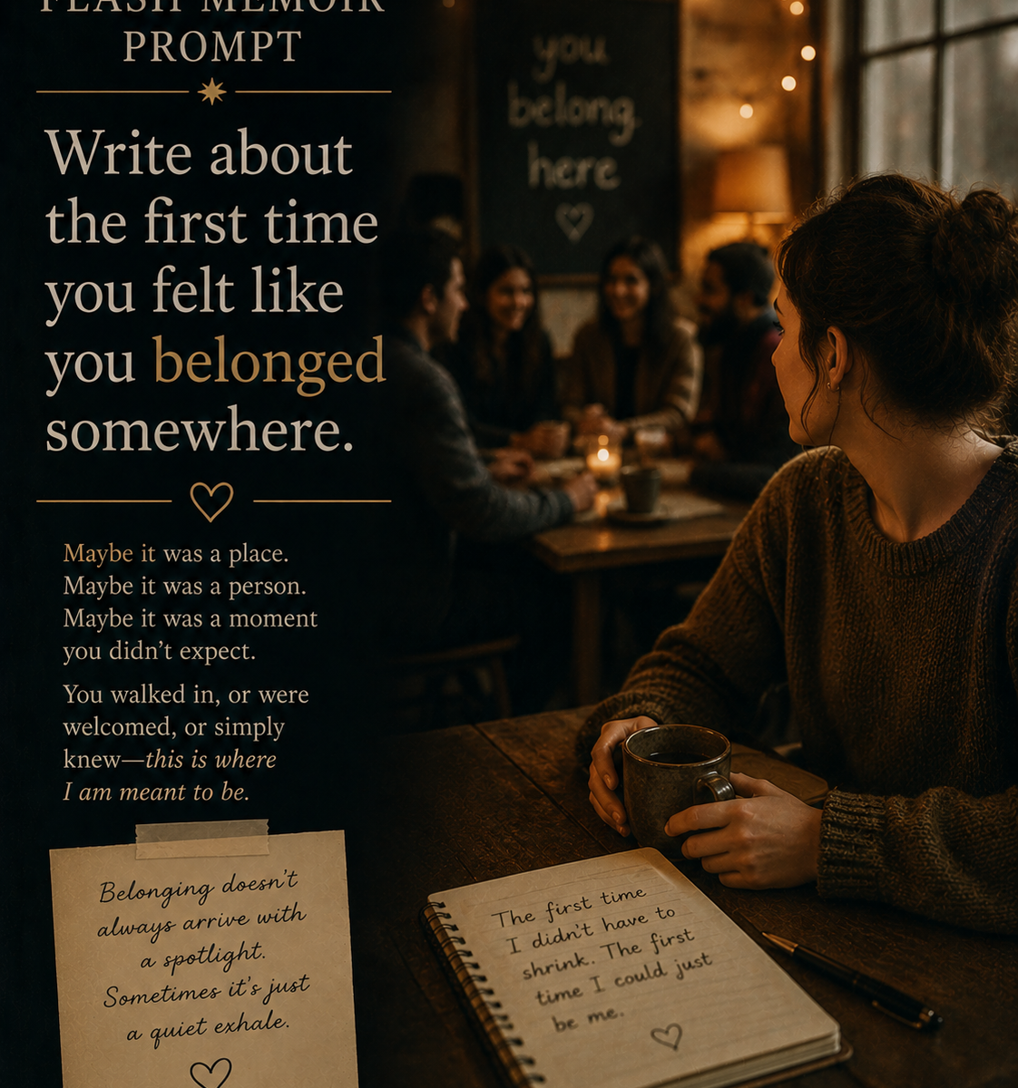 Flash Memoir Belonging Prompt