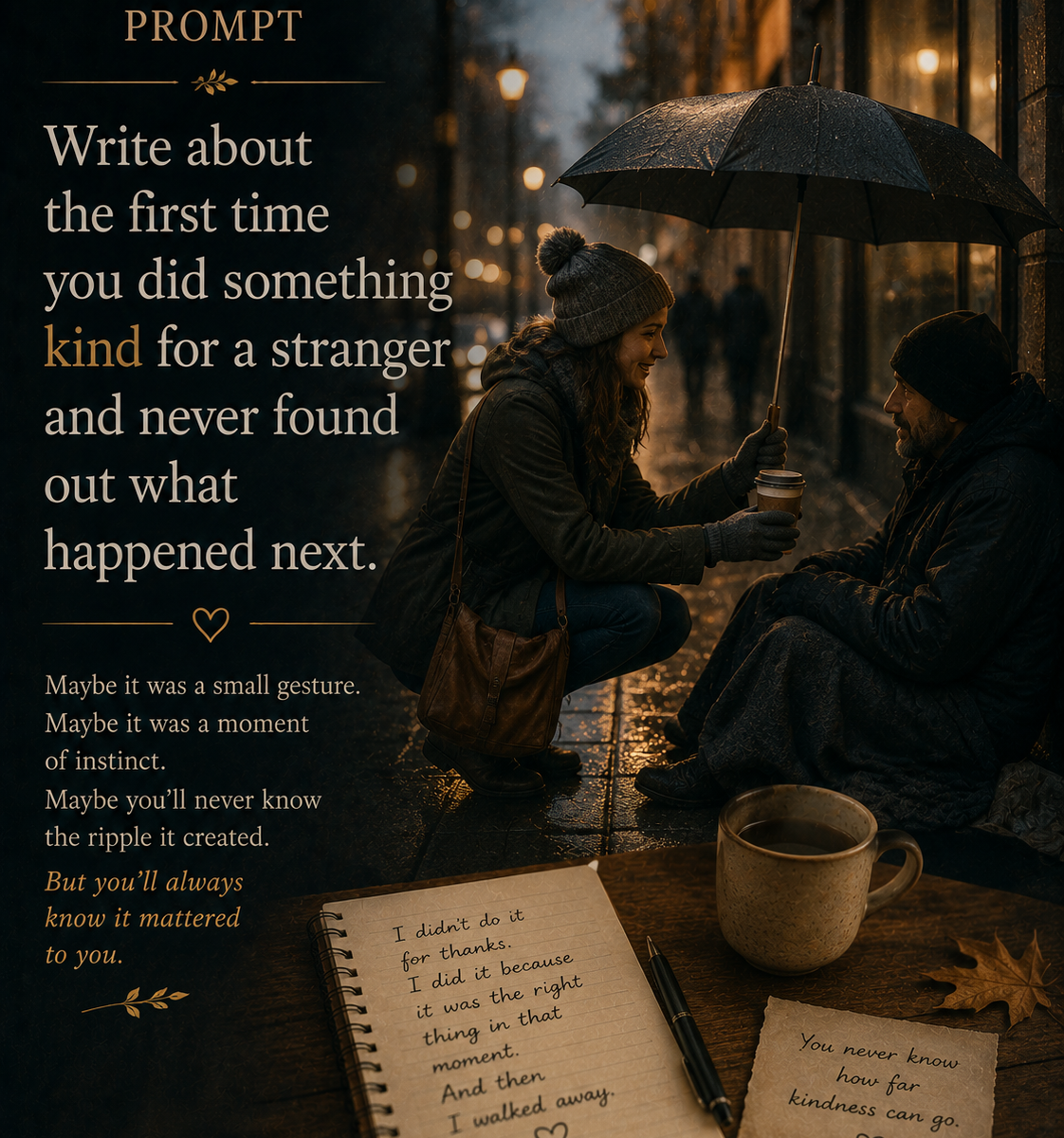 Flash Memoir Kind Stranger Prompt