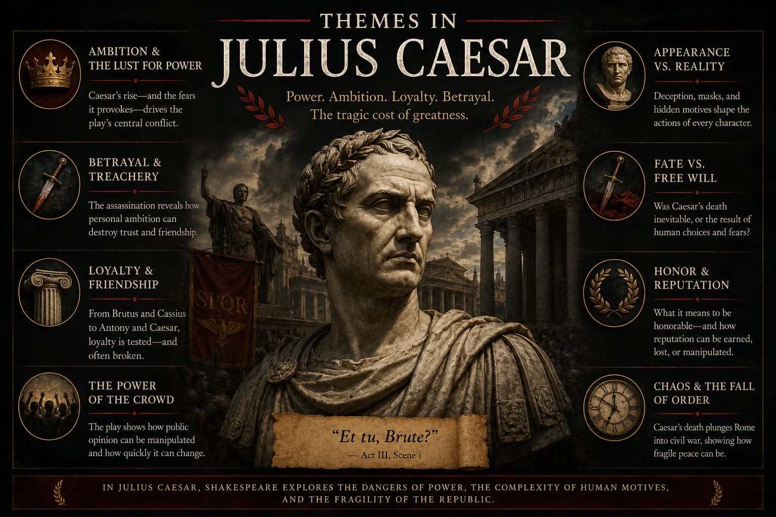 Julius Caesar themes