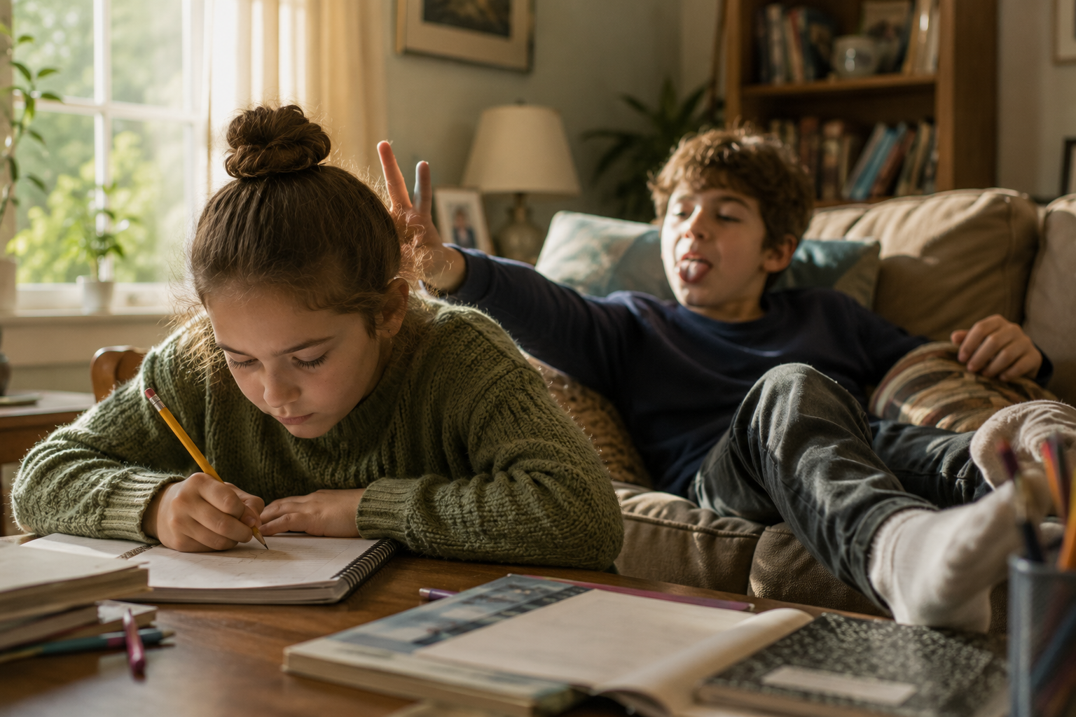 flash memoir prompt sibling
